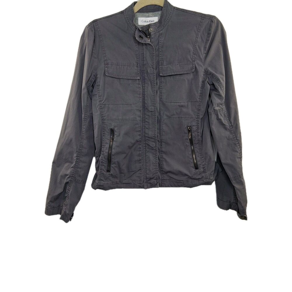Calvin Klein Light Jacket Lined Military Style Size XS